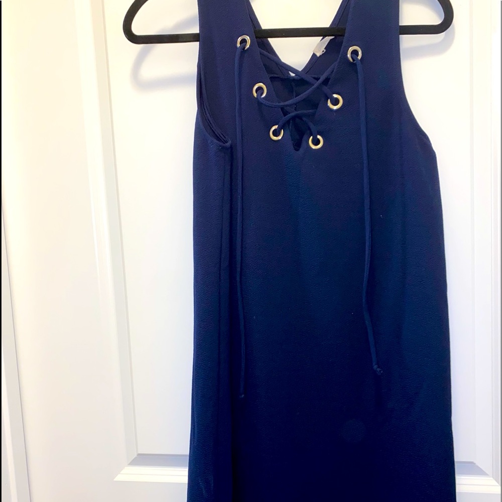 Large Navy Blue Dress